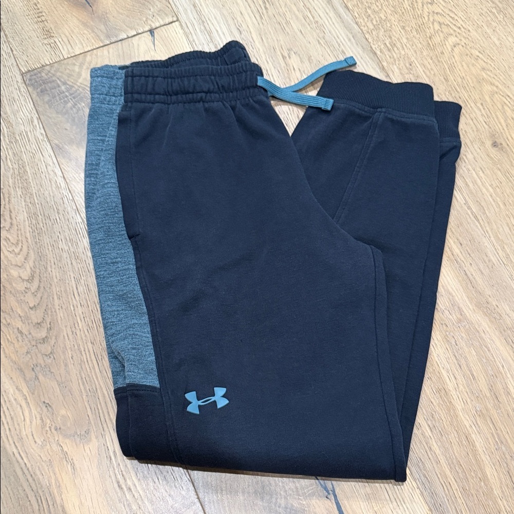 Under Armour Kids' Black and Gray Joggers